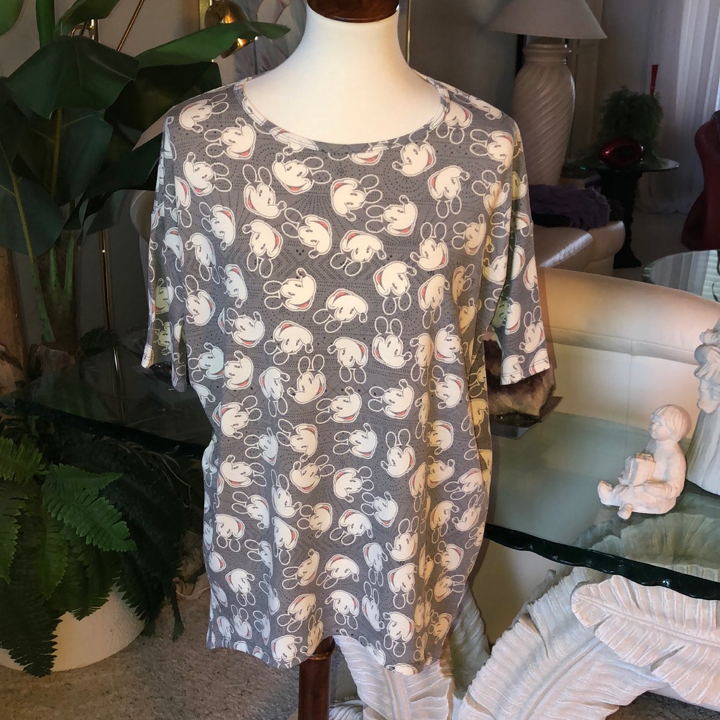 Sz Xxs Nwot Lularoe Irma Top. Mickey Design